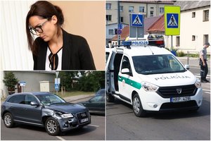 16-metį suvažinėjusios „Audi Q5“ vairuotojos teisme – kuriozai: policijai liepta atvesdinti policininkus