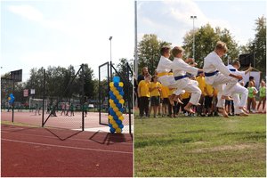 Kauno rajono Jonučių moksleiviai sportuos atnaujintame stadione