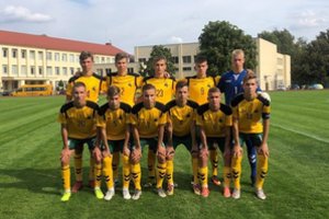 Lietuvos jaunių futbolo futbolo rinktinė pripažino turkų pranašumą