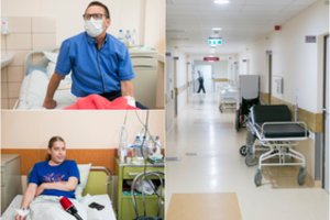 Santaros klinikose – kritinė situacija: pacientai sukasi, kaip išmano