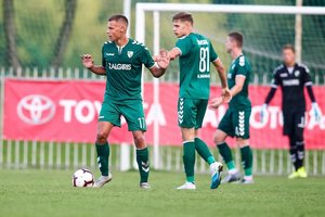 A lygoje „Kauno Žalgiris“ trečiąją pergalę iš eilės iškovojo Palangoje