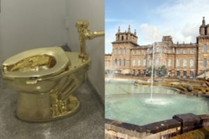 Iš rūmų Anglijoje pavogtas auksinis unitazas, vagys užliejo pastatą