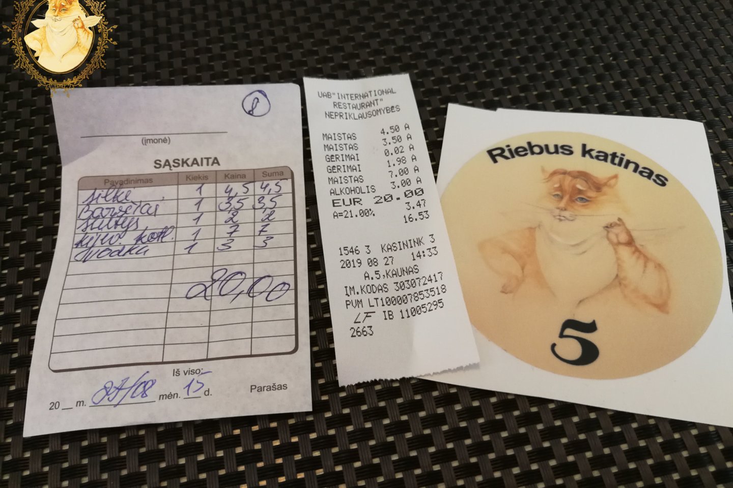 Restoranas „Odessa“ Kaune.<br>Nuotr. iš „Riebus katinas“.