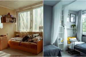 Trijų studenčių laikinas būstas Viniuje – neatpažįstamas vos per kelias dienas