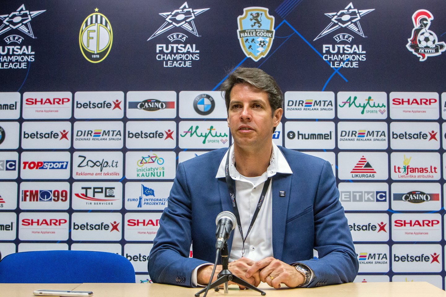 Kauno „Vyčio“ komandos treneris brazilas Luciano Mistura<br> E.Šemioto nuotr.