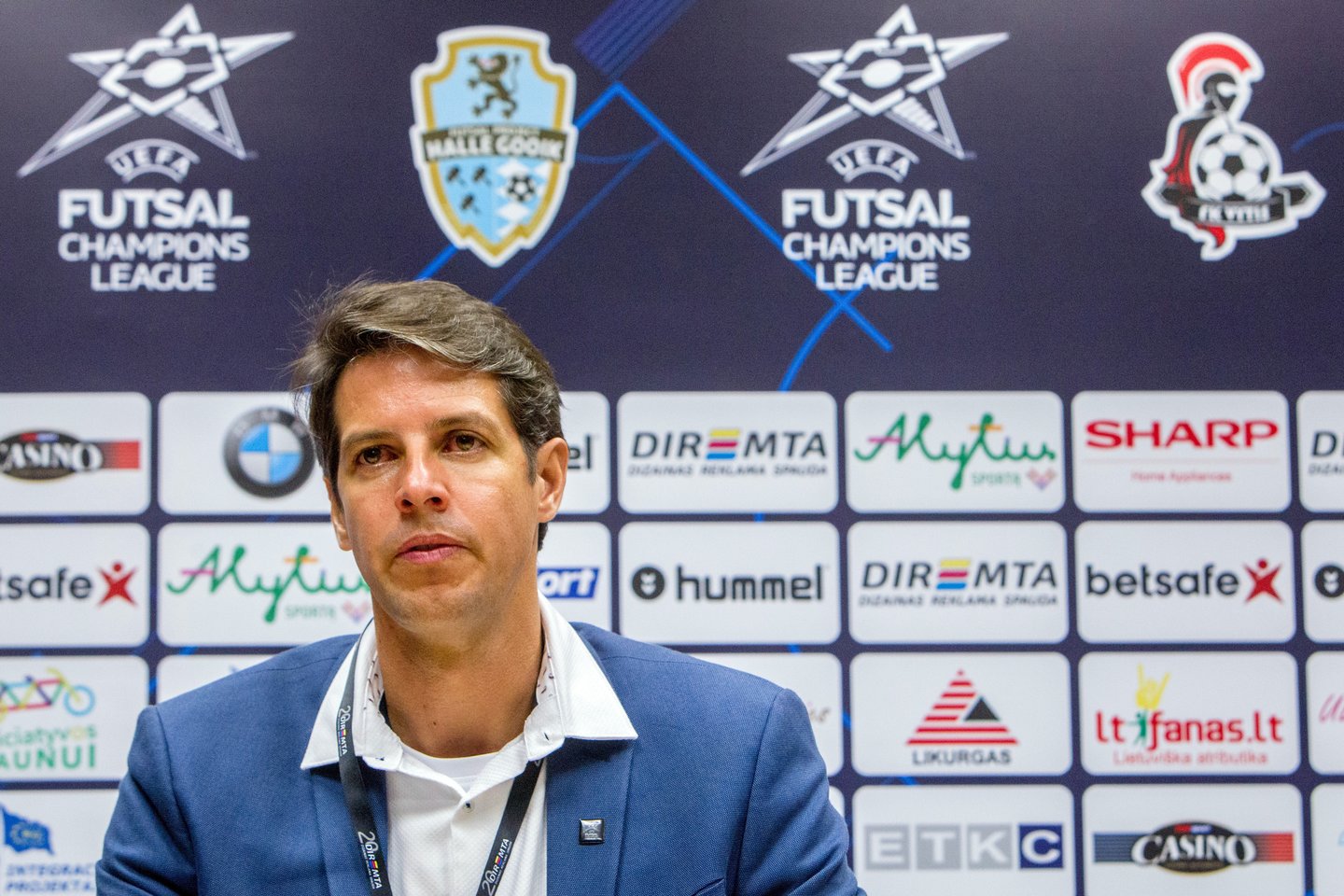 Kauno „Vyčio“ komandos treneris brazilas Luciano Mistura<br> E.Šemioto nuotr.