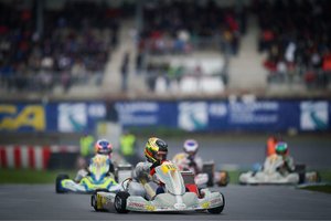 Pasaulio kartingo čempionatas Italijoje – prie starto Rokas Baciuška ir Kajus Šikšnelis