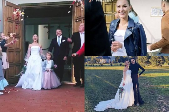 Buvusi „Mokinukė“ Kristina Lepšytė-Šerkšnienė antrą kartą susituokė su vyru Andriumi