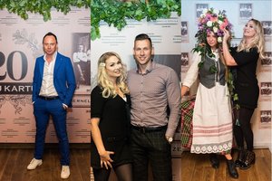 Su mylimuoju į renginį atvykusi Natalija Bunkė švytėjo iš laimės