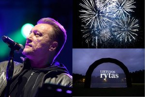 Sostinės padangę nuspalvino įspūdingas fejerverkų šou