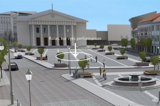 Simbolinis ėjimas ratu Vilniaus rotušės aikštėje – galimybė pasinerti į savo vidų