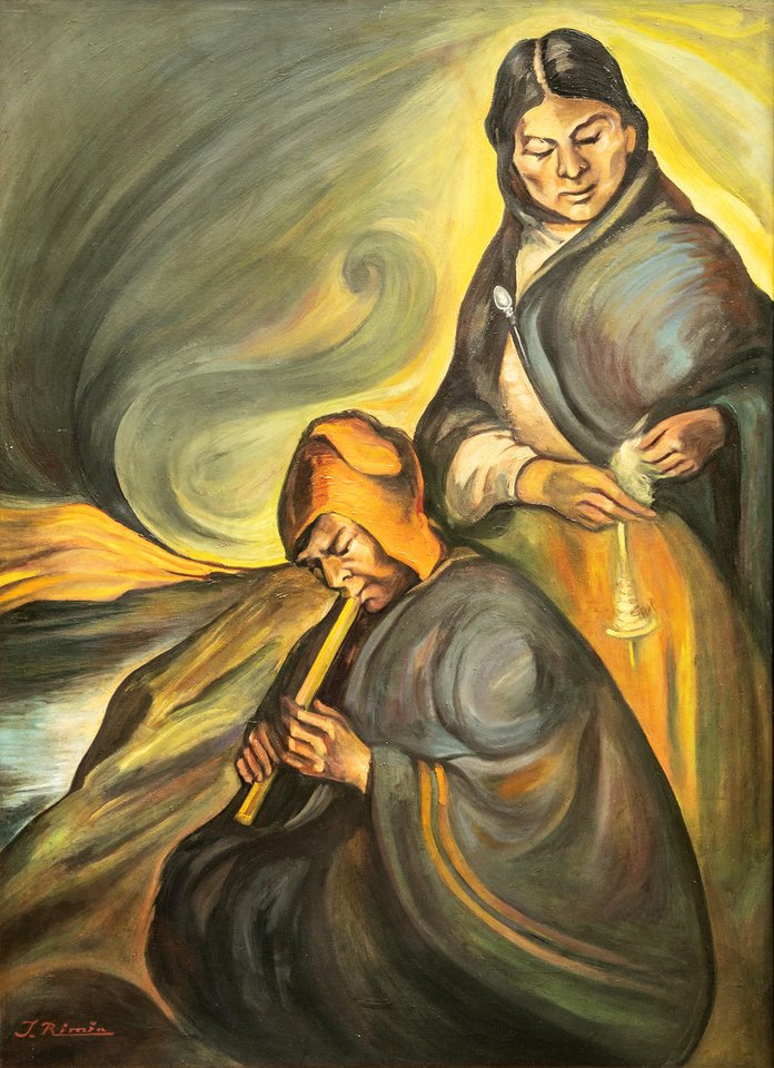  J.Rimšos paveikslas „Kenos melodija“.