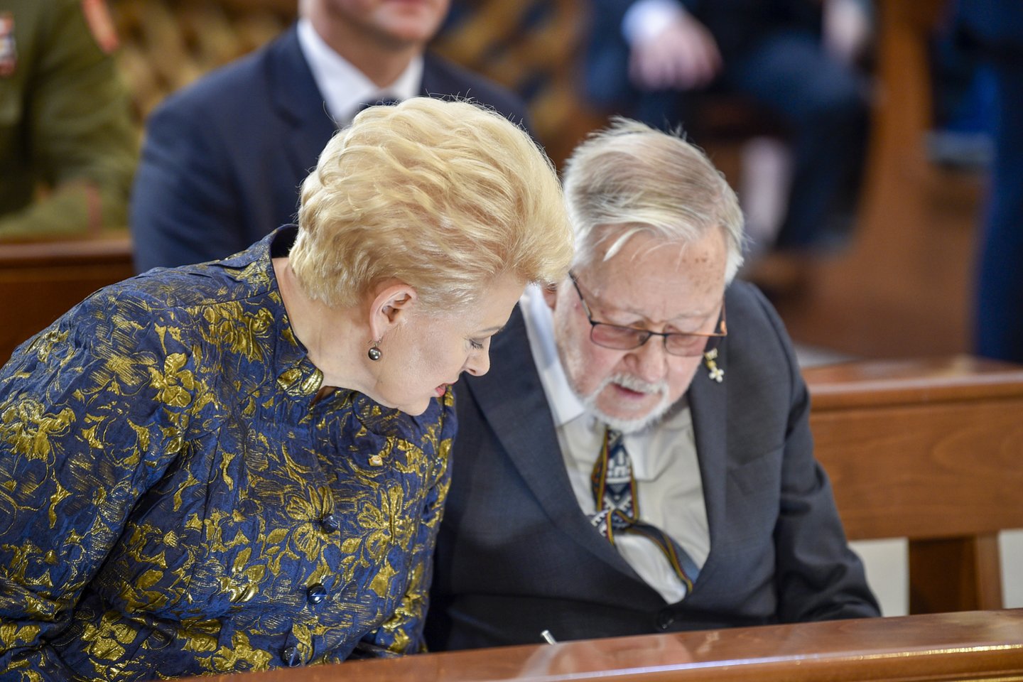 V.Landsbergis ir D.Grybauskaitė.<br>V.Ščiavinsko nuotr.