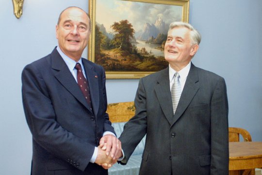 J. Chiracas ir Lietuva: nuo paramos dėl ES – iki raginimo patylėti dėl JAV