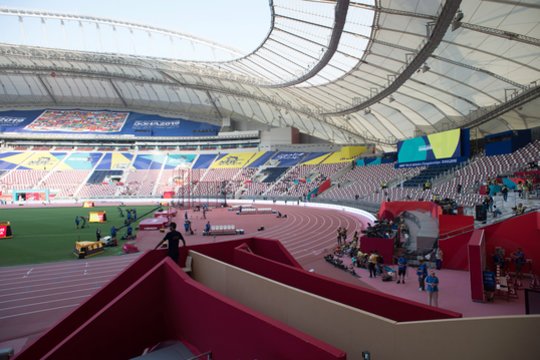  Katare prasidėjo pasaulio lengvosios atletikos čempionatas.<br> A.Pliadžio nuotr.