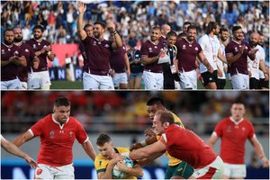 Pasaulio regbio čempionate – Gruzijos ir Velso rinktinių pergalės