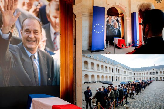 Prancūzai atsisveikina su buvusiu prezidentu Jacques'u Chiracu