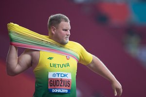 Pasaulio čempionate disko metikas A. Gudžius liko be nieko – metė blogiau nei visada