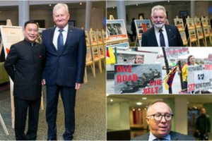 Prieštaringame Kinijos 70-mečio minėjime: ir mitingas, ir žinomi Lietuvos politikai