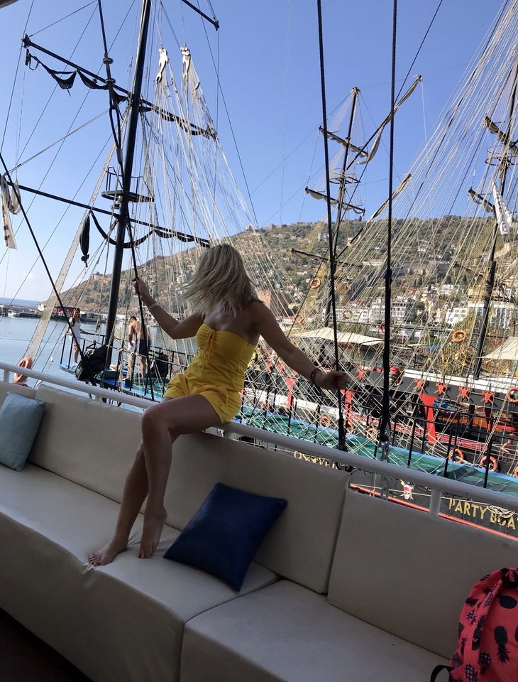 Eglė Jackaitė su sūnumi vasarą pratęsti nusprendė Turkijoje.<br> Asmeninio archyvo nuotr.