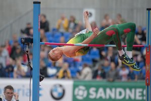 Šuolininkas į aukštį A. Glebauskas pasaulio čempionate – 21-as