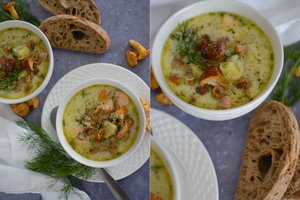 Voveraičių sriuba su lašiša – tokią norisi valgyti ne tik rudenį