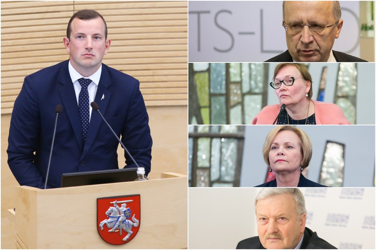  Lietuvos europarlamentarai kalbėjo apie V.Sinkevičiaus laukiančius iššūkius.<br> lrytas.lt koliažas.