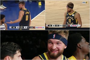 D. Saboniui per rungtynes Mumbajuje prakirsta galva nesutrukdė tempti į pergalę „Pacers“