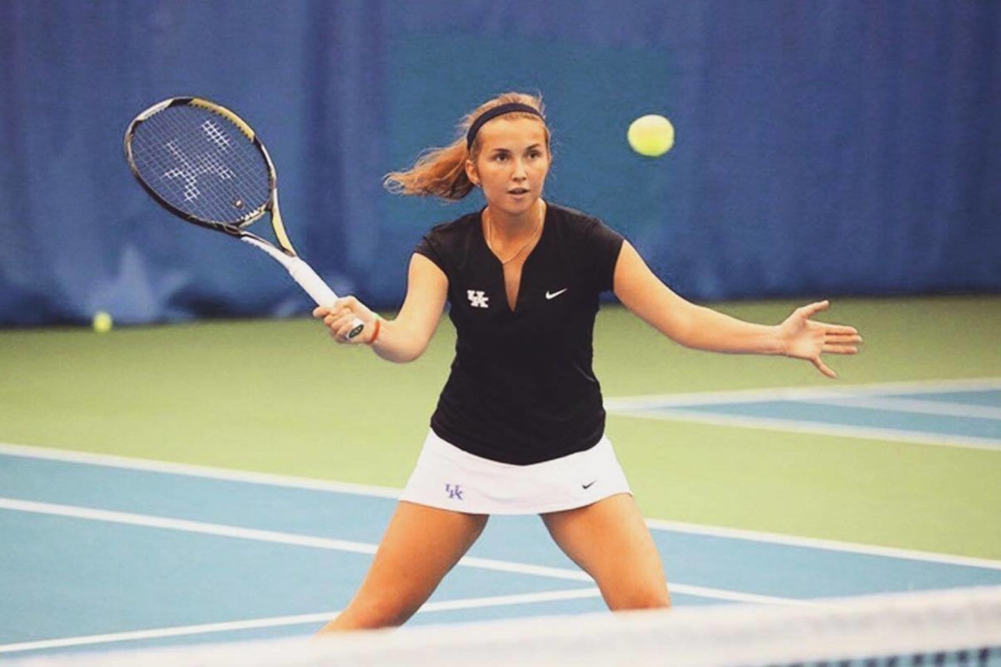 Justina Mikulskytė pateko į teniso turnyro Egipte dvejetų varžybų finalą.<br>Facebook nuotr.