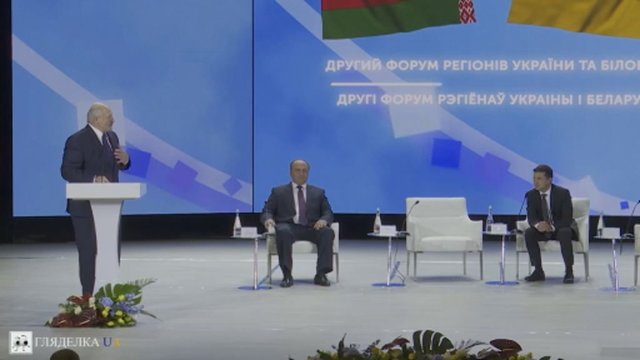 Ukrainos ir Baltarusijos prezidentų susitikimą lydėjo pokštai