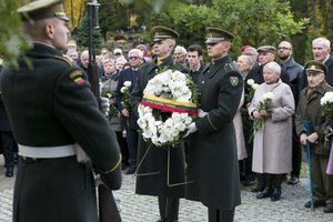 Vilniuje paminėtos A. Ramanausko-Vanago laidotuvių metinės