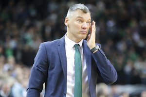 Š. Jasikevičius po pergalės peikė auklėtinių nusiteikimą pirmojoje pusėje ir užjautė D. Blattą