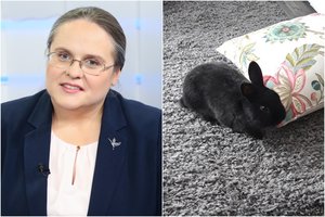 Agnė Širinskienė į Seimą atėjo su augintiniu: Dornas elgėsi pavyzdingai