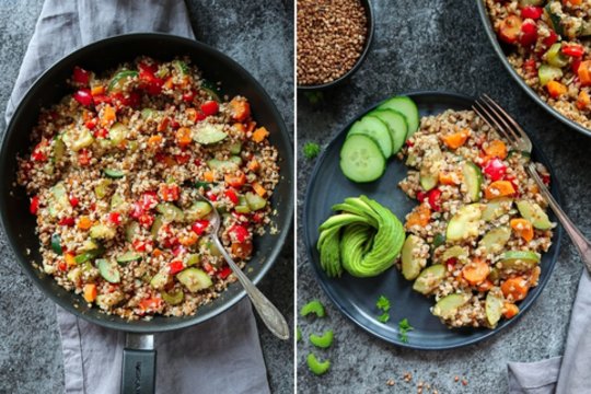 Grikiai su daržovėmis: paprasta, aromatinga ir gardu