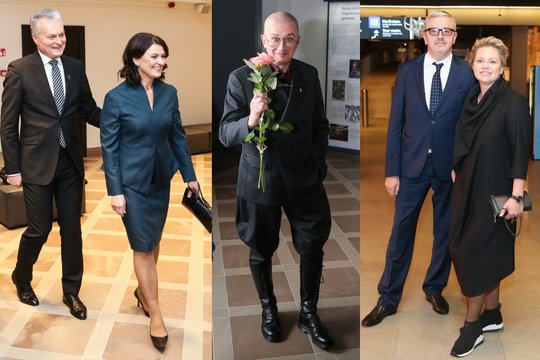 Gitanas ir Diana Nausėdai mėgavosi vakaru rekordinės parodos atidaryme
