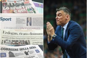 „Žalgirio“ mačas italams nė motais – krepšinį iš dienraščių išstūmė futbolo psichozė