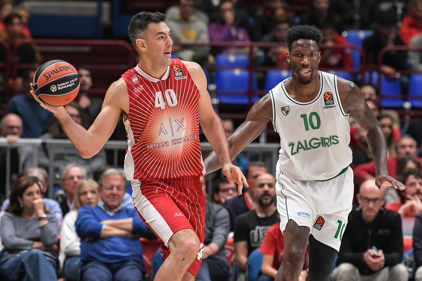 „Žalgirio“ ir „Olimpia“ komandų rungtynių akimirka<br> Zuma Press/Scanpix.com nuotr.