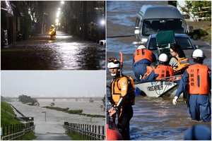 Po galingo taifūno Japonijoje – dešimtys žuvusių ir tragiškos gelbėjimo operacijos