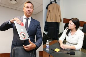 Agnė ir Artūras Zuokai susitiko teisme