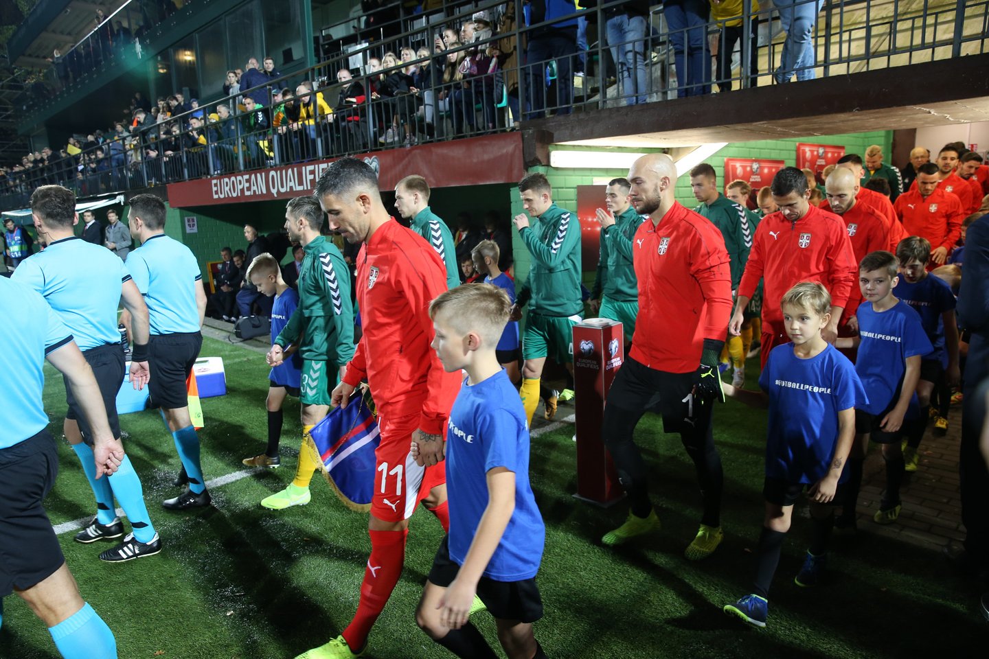  Lietuvos ir Serbijos futbolo rinktinių dvikovos momentai<br> R.Danisevičiaus nuotr.