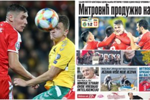 Serbų spauda: žūtbūtinė pergalė prieš Lietuvą išsaugojo viltį