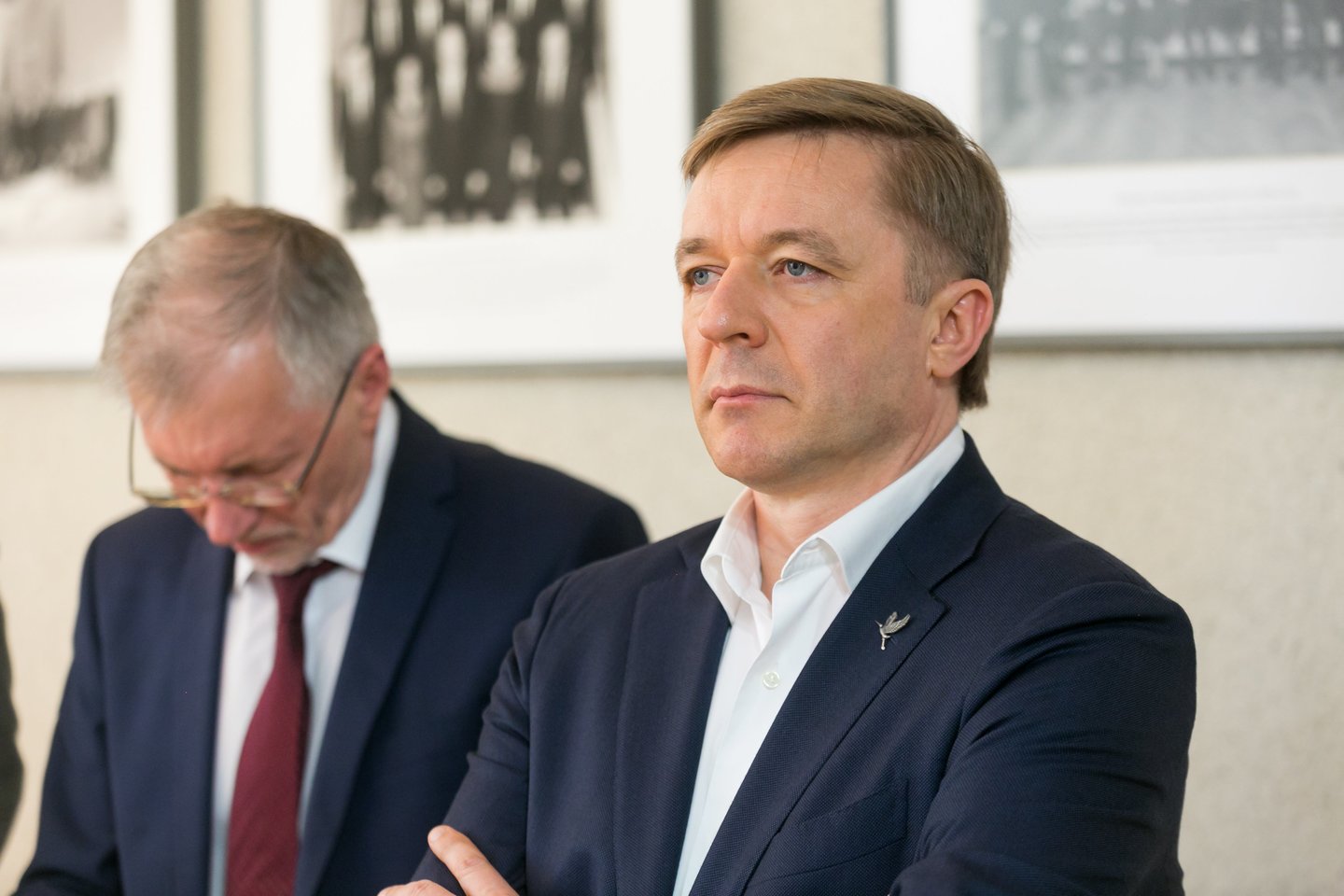 Gediminas Kirkilas ir Ramūnas Karbauskis.<br>T.Bauro nuotr.