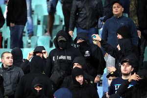 Bulgarijoje kilus rasizmo per futbolo rungtynes skandalui sulaikyti šeši sirgaliai