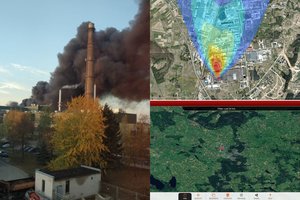 Užterštumo lygis Alytaus r. keturis kartus padidėjęs, žmonių prašoma išvykti iš namų