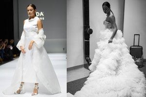 Podiumu žengusią Eglę Andreikaitę palaikė ir mylimasis, verslininkų sūnus