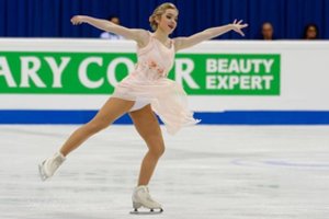 Čiuožėja A. Golovkina varžybose Baltarusijoje gerino asmeninius rekordus
