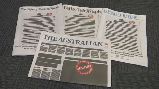 Žurnalistai protestuoja prieš spaudos suvaržymą – laikraščiuose paliko užtušuotus tekstus