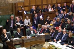 Jungtinės Karalystės Parlamento vadovas neleido dar kartą balsuoti dėl „Brexit“