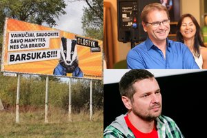 Nesutaria dėl barsuko reklamoje: Palangos meras siekia uždrausti, kūrėjai nori apginti