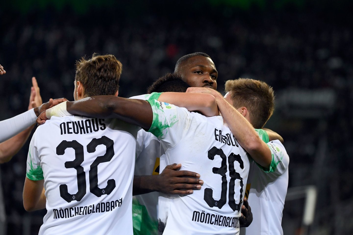 Menchengladbacho „Borussia“ – „Eintracht“.<br> AFP/Scanpix nuotr.